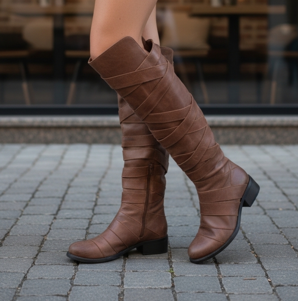 Chocolat Blu Chestnut Heeled Boots
